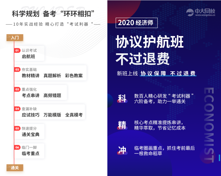 中大网校首发“2020年经济师备考新品”，多重亮点让学习更高效