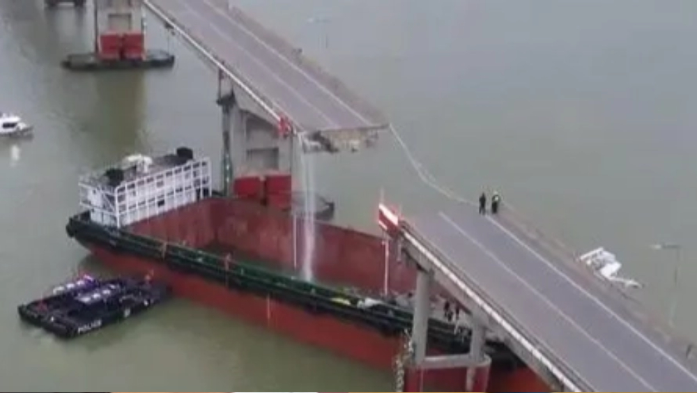 广州南沙沥心沙大桥被船只撞断 海事部门：正在现场核实伤亡情况_https://www.izongheng.net_快讯_第1张